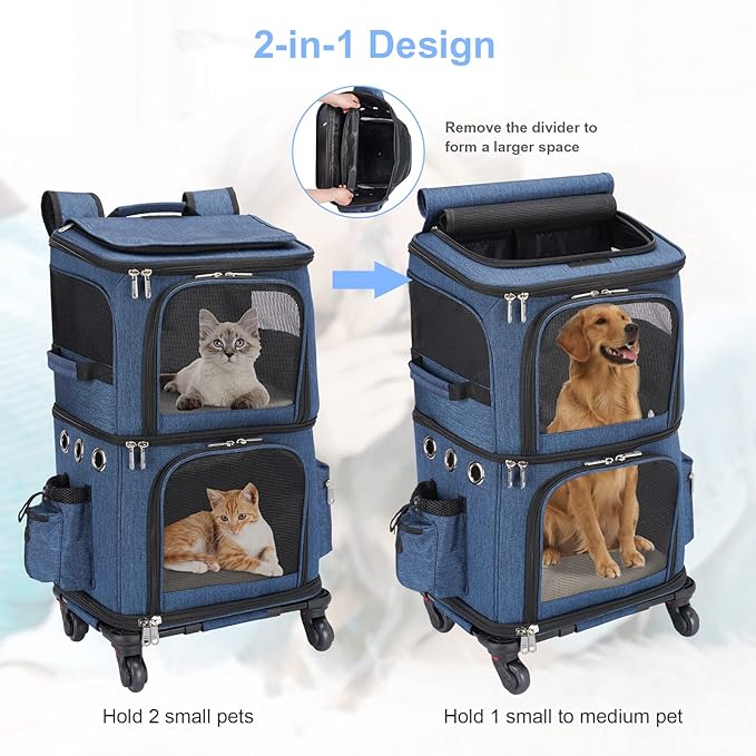 Double-Compartment Pet Carrier Backpack - Image 2