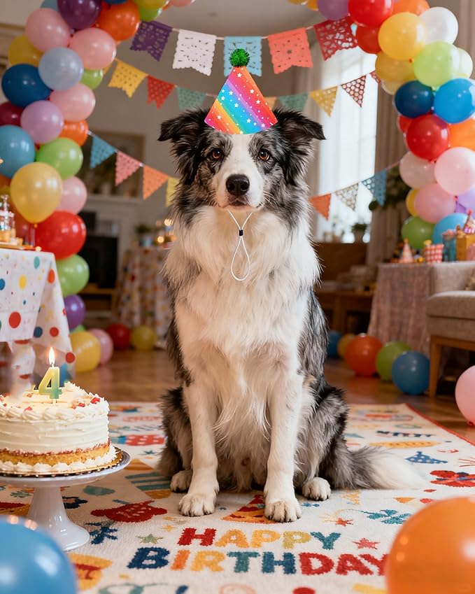 PET SHOW 10 Pack Party Hats for Large Dog Birthday Stuffed Animals Adults XL - Image 6