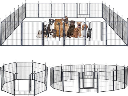 Dog Playpen, Portable Outdoor Dog Fence, Dog Playpen by XDPET