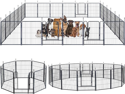 Dog Playpen, Portable Outdoor Dog Fence, Dog Playpen by XDPET