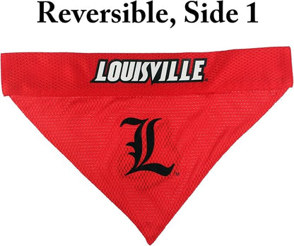 Pets First Collegiate Pet Accessories, Reversible Bandana, Louisville Cardinals - Image 3