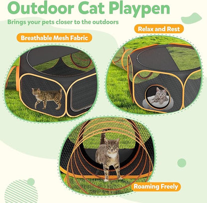 Cat Outdoor Enclosures Tunnel Playpen - Image 6