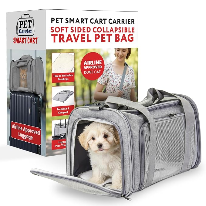 dbest Products Pet Smart Cart Sport, Soft Sided Collapsible Cat Carrier Airline by dbestproductsInc