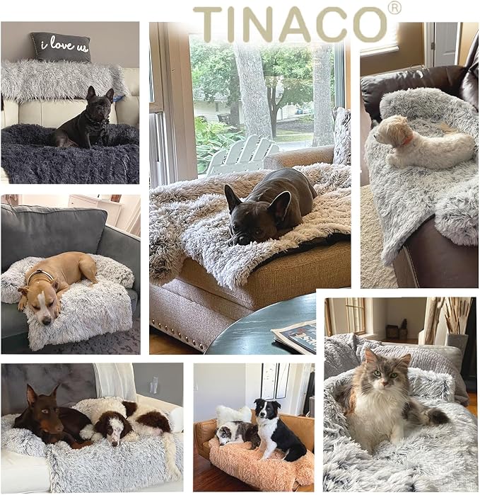 Tinaco Calming Dogs/Cats Bed Mats, Dog Pad Washable Removable Couch Cover - Image 3