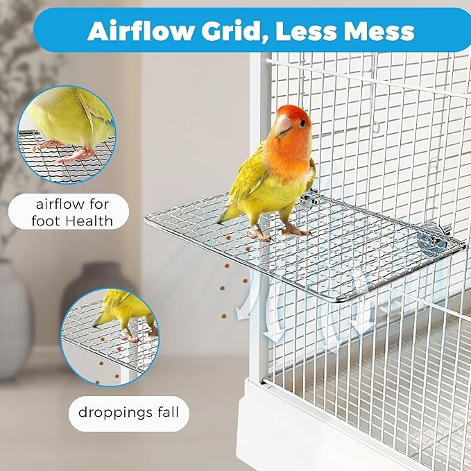 2pcs Stainless Steel Bird Perches - Image 2