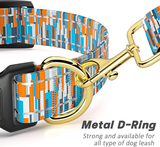 Reflective Dog Collar for Small Dogs, Cute Boho Adjustable Heavy-Duty Nylon - Image 5