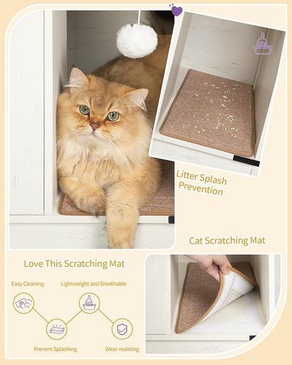 Cat Litter Box Enclosure, Hidden Litter Box Cabinet Furniture - Image 5
