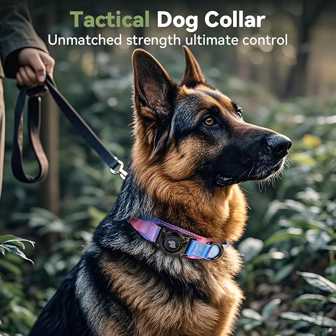2026 Upgrade Waterproof AirTag Dog Collar, Military Tactical Dog Collar - Image 2