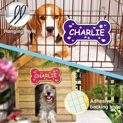 Personalized Dog Crate Sign Custom Dog Kennel Accessories Name Plate Doghouse - Image 5