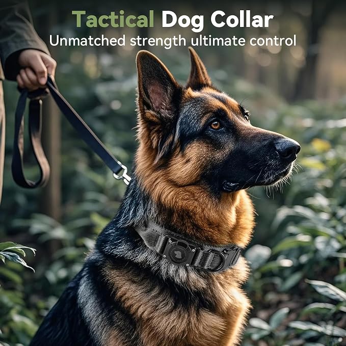 2025 Upgrade Waterproof AirTag Dog Collar, Military Tactical Dog Collar - Image 2