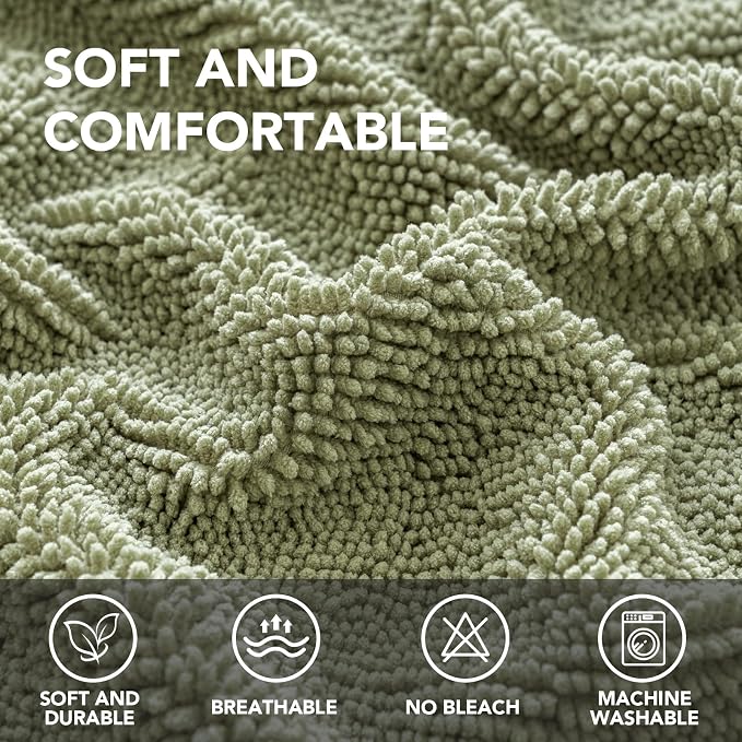 H.VERSAILTEX Non Slip Pet Couch Cover Chenille Dog Bed Protector Thick Soft - Image 2