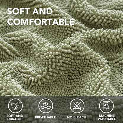 H.VERSAILTEX Non Slip Pet Couch Cover Chenille Dog Bed Protector Thick Soft - Image 2