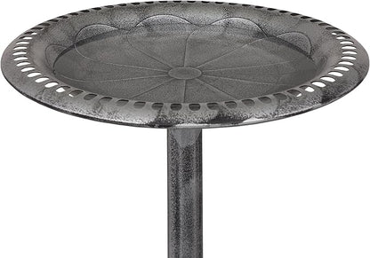 Alpine Corporation TEC116GR Outdoor Pedestal Birdbath w/Scrollwork Base and - Image 8