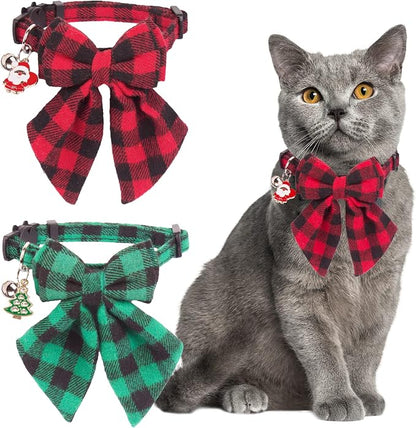 ADOGGYGO Christmas Cat Collars Breakaway by ADOGGYGO
