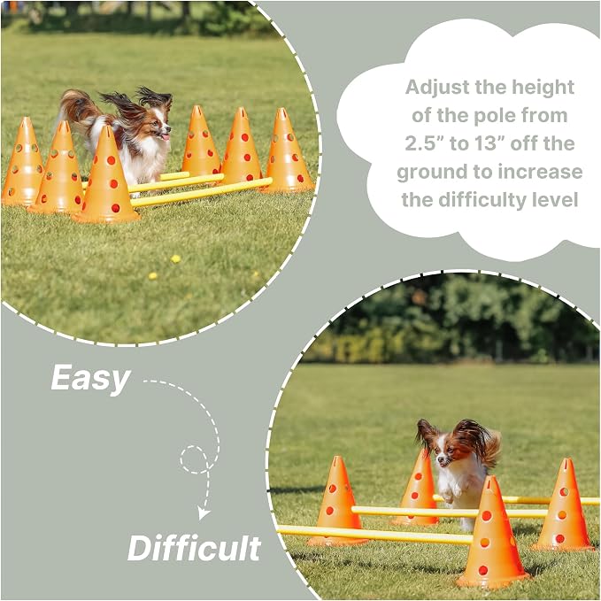 TRIXIE Dog Agility Hurdle Cone Set – Dog Agility Set - Image 5