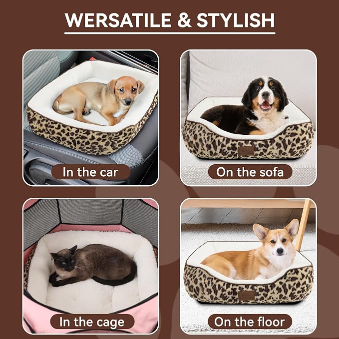 Rectangle Cat Dog Bed for Large Medium Small Pets Indoor Outdoor Machine - Image 5