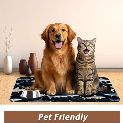Cute Shark Dog Cat Food Mat, Absorbent Pet Feeding Mat - Image 6