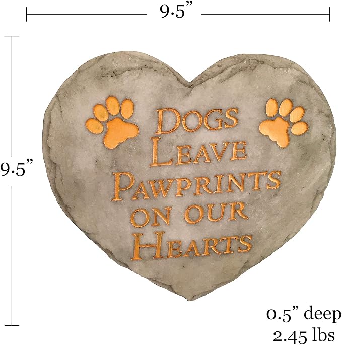Spoontiques - Garden Décor - Dogs Leave Pawprints Stepping Stone - Decorative - Image 6