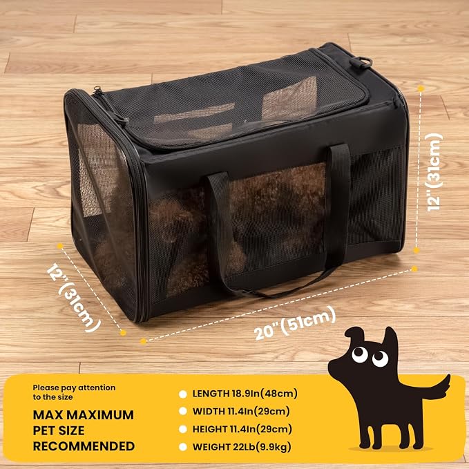 Dog Carrier Bag, Soft-Sided Pet Carriers - Image 2