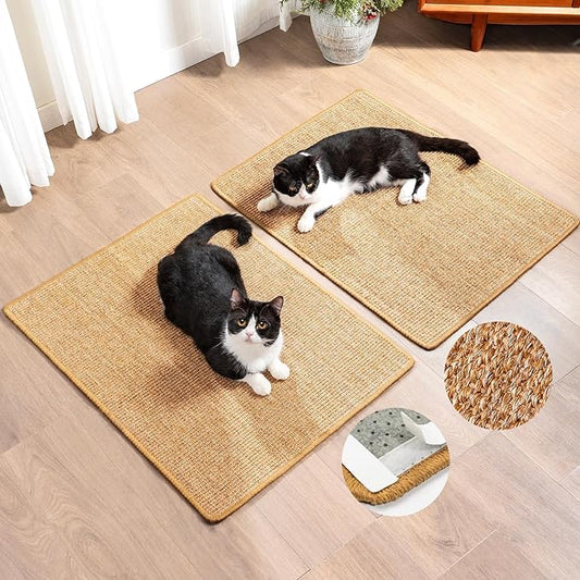 Cat Scratcher Mat, Sisal Cat Scratch Pad by Conlun