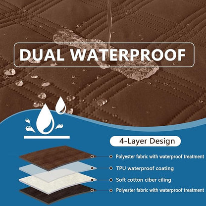 hyha Waterproof Dog Blanket, Reversible Pet Bed Blanket, Soft Sofa Couch Cover - Image 2