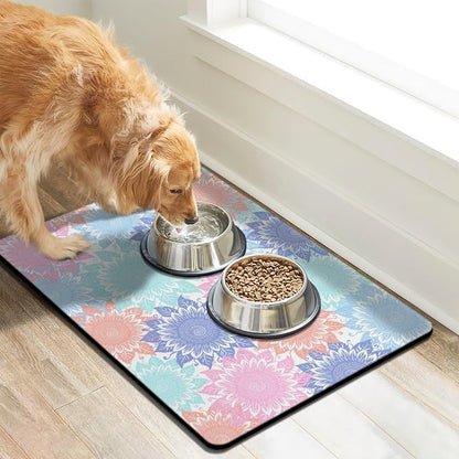 Pet Feeding Mat for Floors Waterproof Dog Mat for Food and Water Absorbent - Image 7
