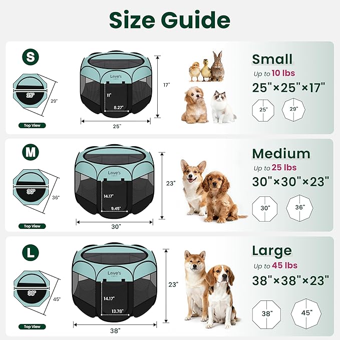 Love's cabin Pet Puppy Dog Playpen, Large Dog Tent Crates Cage Indoor/Outdoor - Image 2
