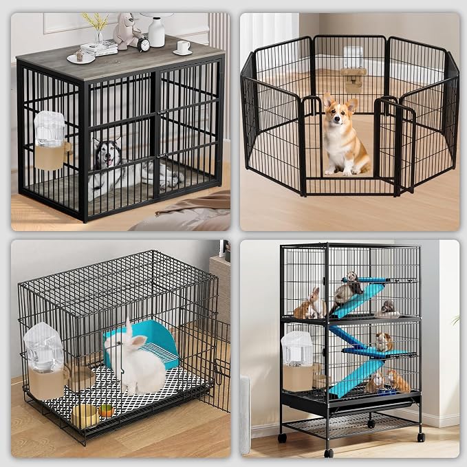 50 oz Rabbit Water Dispenser, Gravity Dog Water Bowl Dispenser - Image 5