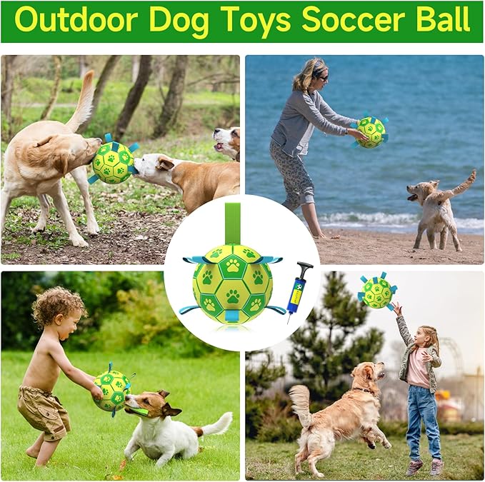 QDAN Dog Toys Soccer Ball - Image 4