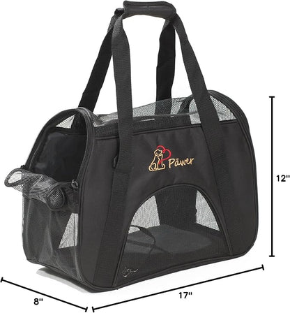 Pawer Soft-Sided Pet Carrier for Cat and Small Dog, Medium Size, Washable 600D - Image 10