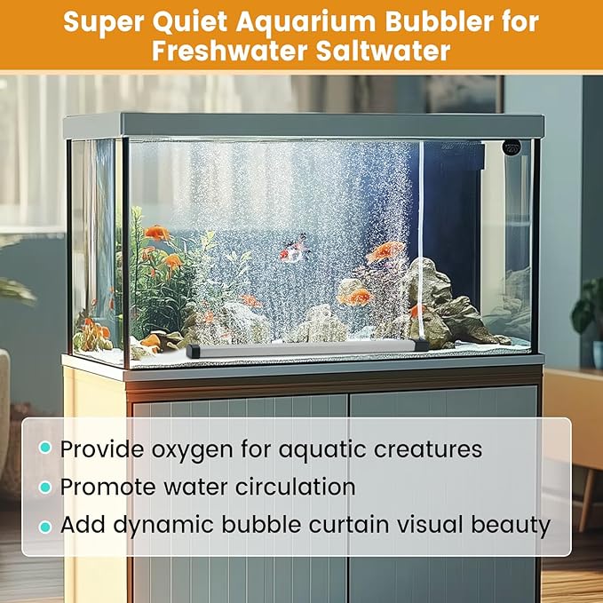 hygger Aquarium Bubble Strip, Nano Air Bubble Curtain Wall Aquarium Air Stone - Image 3