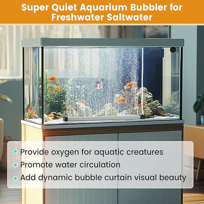 hygger Aquarium Bubble Strip, Nano Air Bubble Curtain Wall Aquarium Air Stone - Image 3