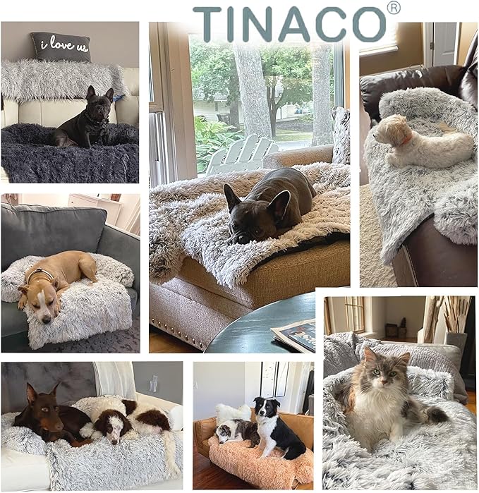 Tinaco Luxurious Calming Dogs/Cats Bed Mats, Dog Pad Washable Removable Couch - Image 3
