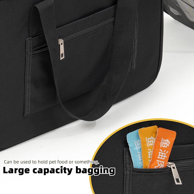 Cat & Dog Carrier for Pets Up to 15 Lbs, Airline Approved Soft-Sided - Image 4