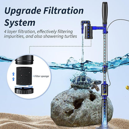 Fish Tank Cleaner, 530GPH/32W Electric Fish Tank Cleaning Tools, Adjustable - Image 4