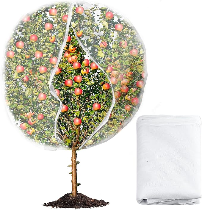 8 x 6.6ft Large Fruits Tree Netting, Garden Mesh Insect Tree Cover by Waybas