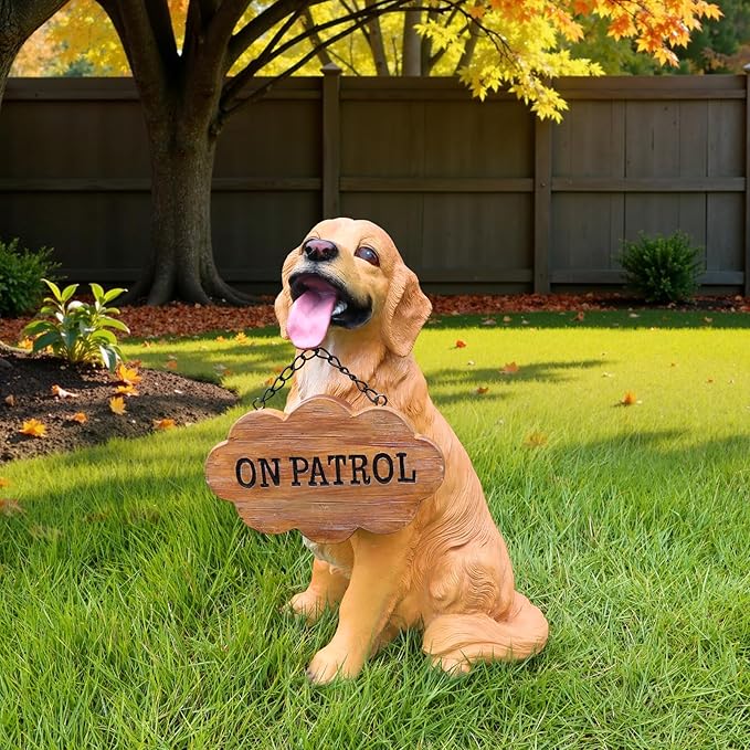 Golden Retriever Statue Outdoor Decorations – Dog Statues Outdoor Sitting - Image 5