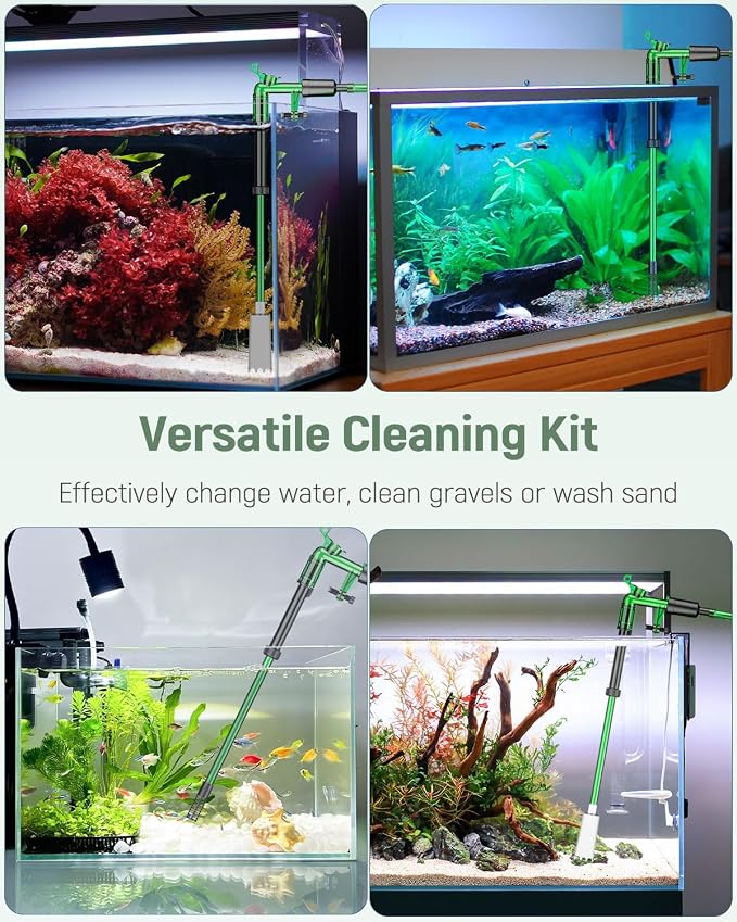 Pawfly Aquarium Water Changer Kit, Fish Tank Siphon Vacuum Cleaner - Image 7