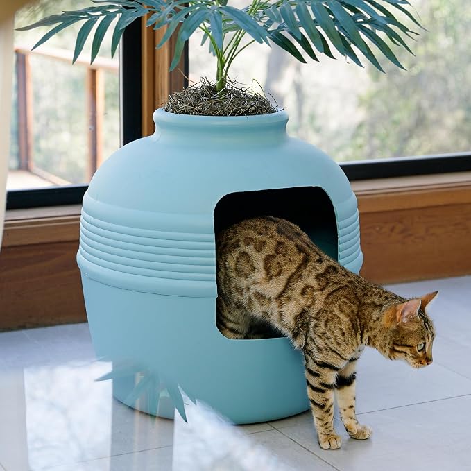 Good Pet Stuff Hidden Litter Box Planter, Decorative Cat Litter Enclosure - Image 13