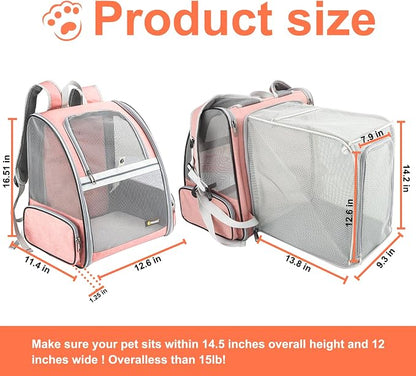Texsens Innovative Traveler Bubble Backpack Pet Carriers - Image 2