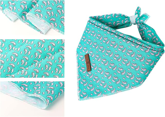 lionet paws Summer Dog Bandana Manatee - Image 3