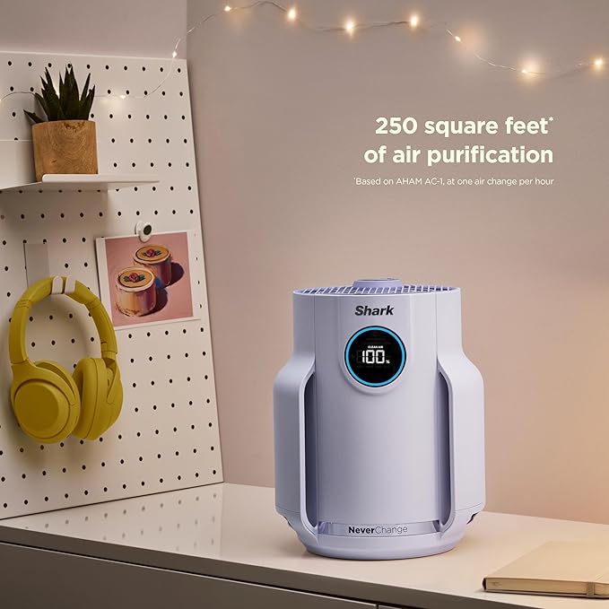 Shark Air Purifier for Home, NeverChange Compact Pro, for Bedroom, Home Office - Image 3