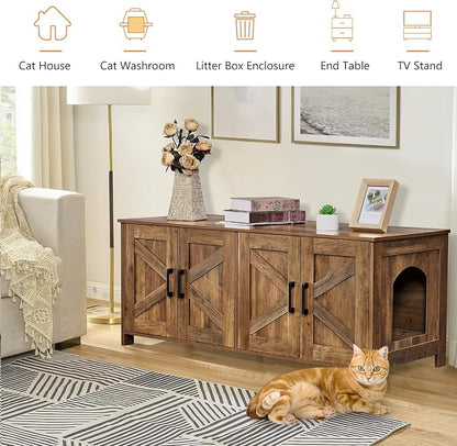 Homhedy Cat Litter Box Enclosure - Image 6