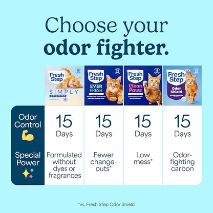 Fresh Step Simply Unscented Clumping Litter, Fresh Step Unscented Cat Litter - Image 9