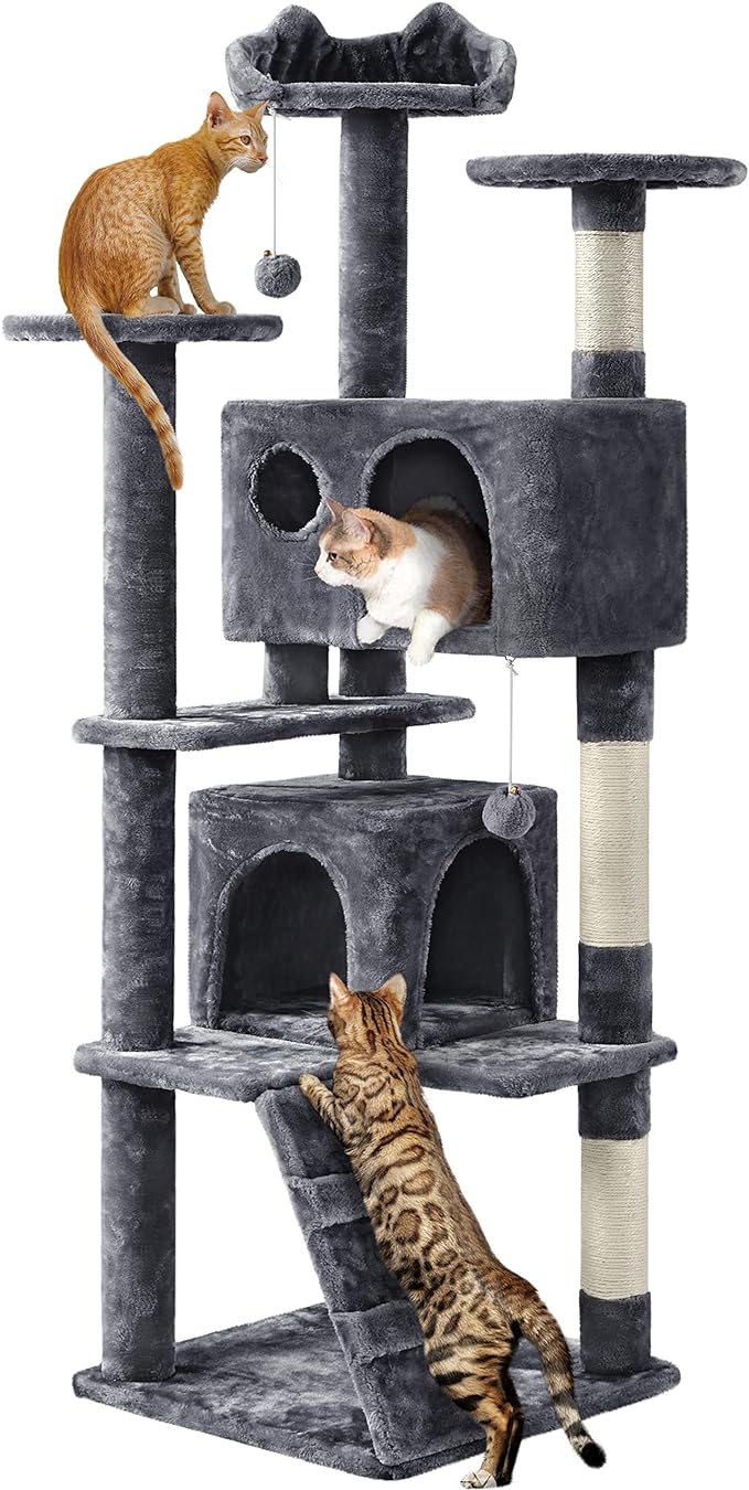 Yaheetech 62in Cat Tree Cat Tower by Yaheetech