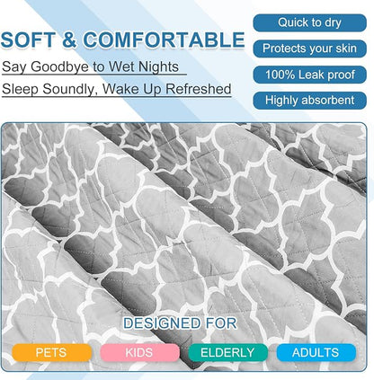 OUTCREATOR® Washable Bed Pads 34" x 56", Incontinence Mattress Protector - Image 5