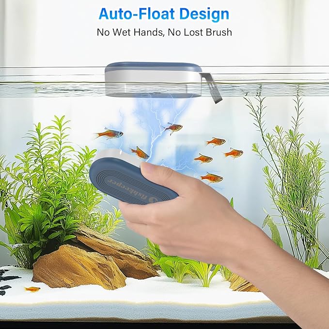 fishkeeper Magnetic Aquarium Glass Cleaner, Fish Tank Algae Scraper Cleaner - Image 5