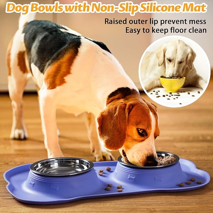 Hubulk Pet Dog Bowls 2 Stainless Steel Dog Bowl - Image 6