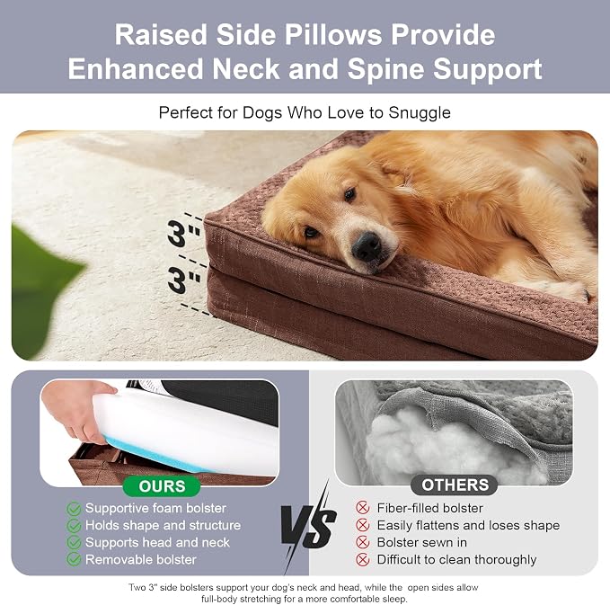 Orthopedic Dog Beds for Large Dogs, Memory Foam Dog Beds Large Sized Dogs - Image 6
