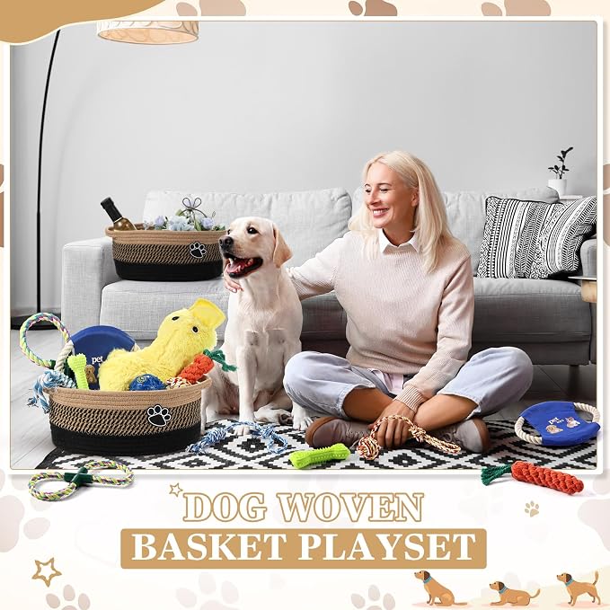 Zopeal Puppy Dog Toy Gift Storage Basket - Image 6